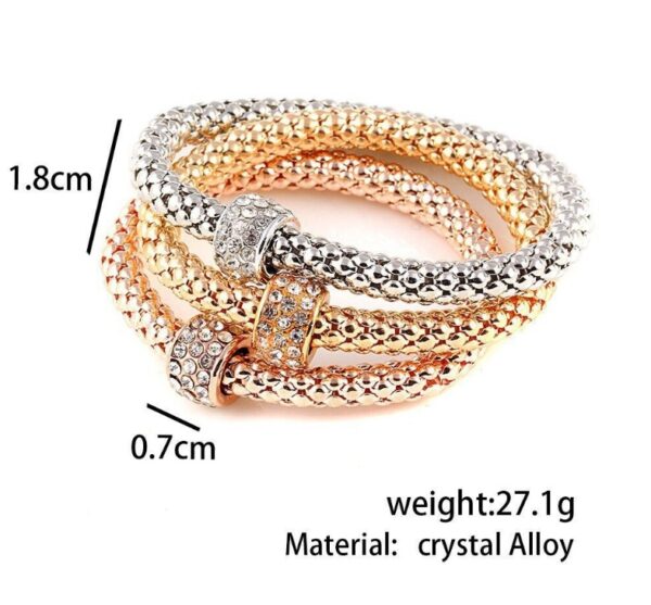 Alloy Tricolor Set Stretch Popcorn Corn Chain - Image 9