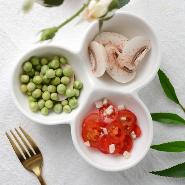 Pure White Ceramic Snack Bowl Sauce Seasoning