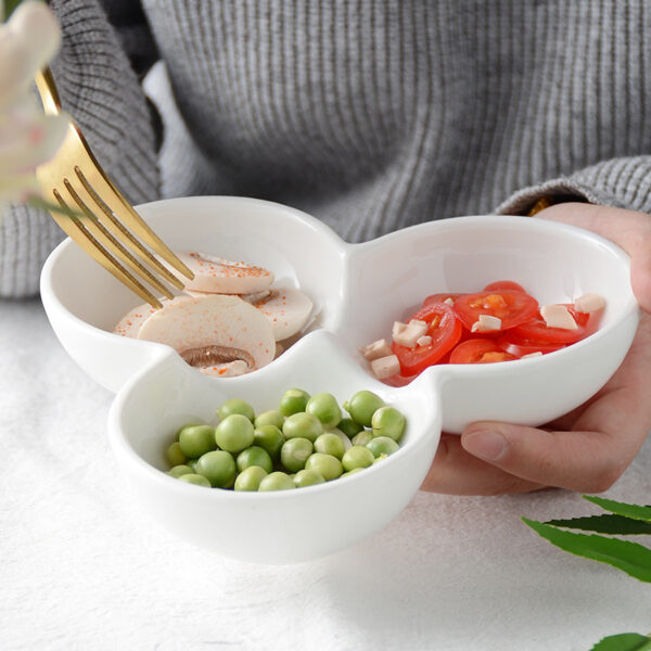 Pure White Ceramic Snack Bowl Sauce Seasoning - Image 3