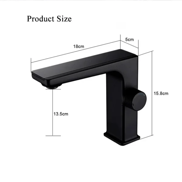 Digital Display Bathroom Basin Faucet Intelligent LED Brass Deck Mounted Washbasin Crane Hot Cold Water Mixer Sink Vanity Tap - Image 4